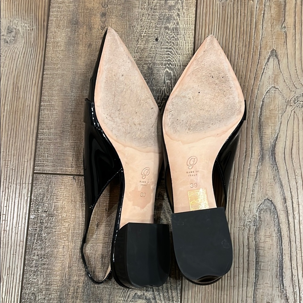 M. Gemi Sirene Black Slingback kitten heel, great condition!  Size 39 - Picture 8 of 8